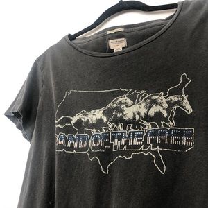 DENIM & SUPPLY RL GRAPHIC TEE SZ M